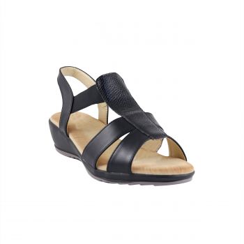 Woman Shoes Sandals - Flip Flops Black sandal with shine