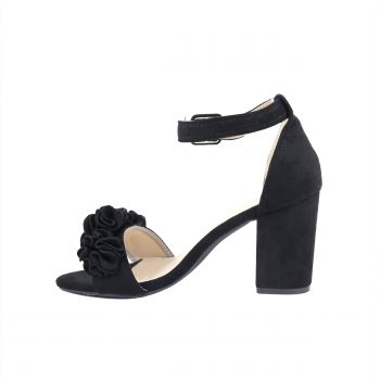 Woman Shoes Sandals - Flip Flops Black sandal with heel